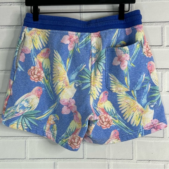 Chubbies Women's Authentic Tropical Parrot Fleece Drawstring Shorts size medium - Picture 4 of 5